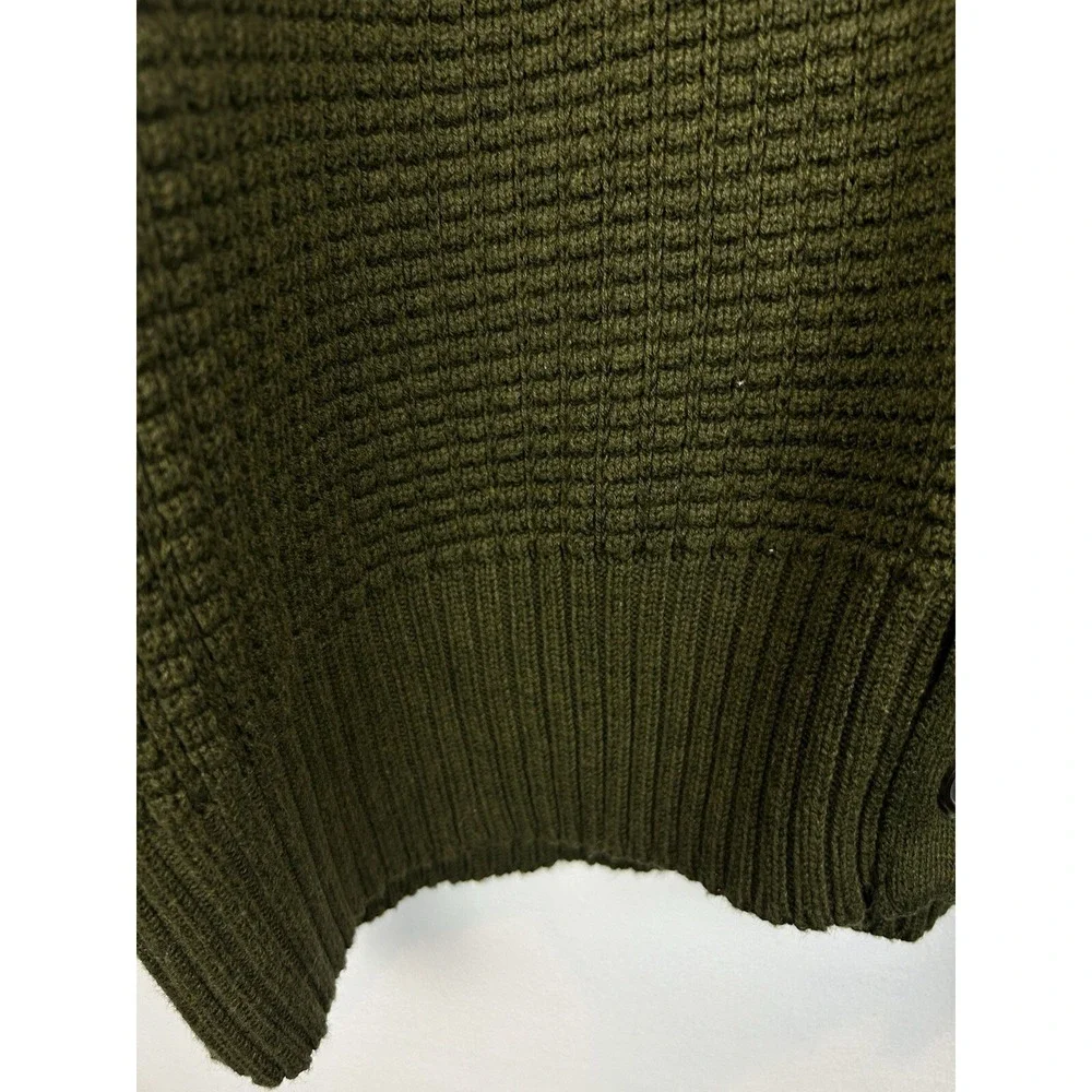 Oscar De La Renta Cardigan Sweater Mens L Button Front Green Academia Preppy